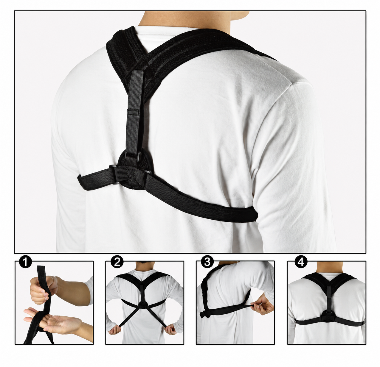 Back Posture Corrector Brace – Discreet Adjustable Support for Artists