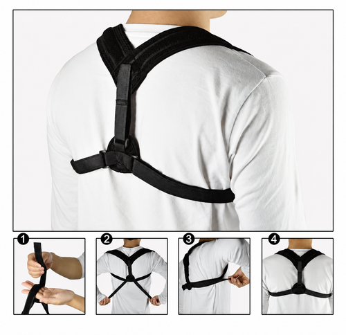 Back Posture Corrector Brace – Discreet Adjustable Support for Artists