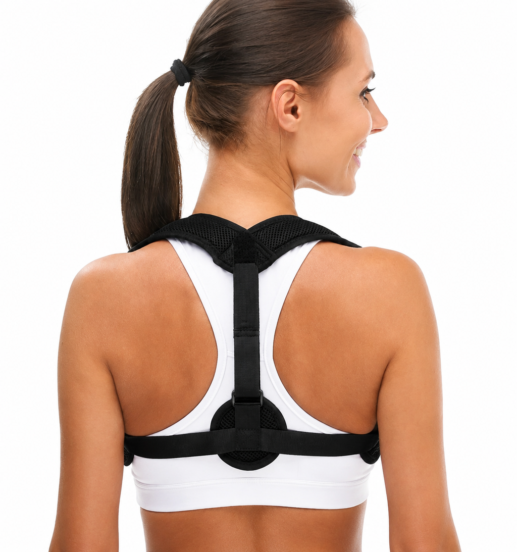 Back Posture Corrector Brace – Discreet Adjustable Support for Artists