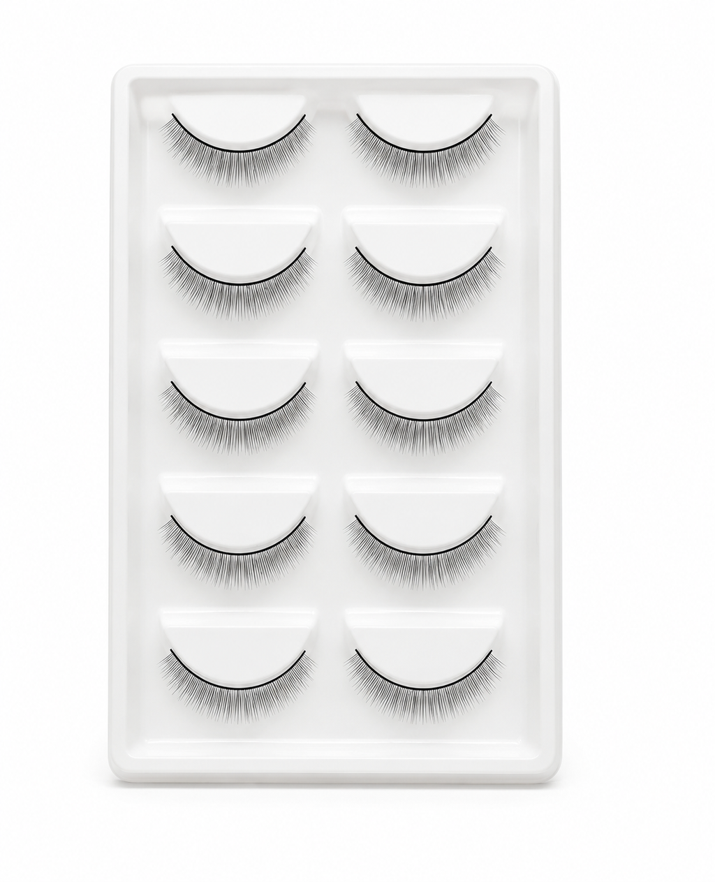 Self-Adhesive Lash Practice Strips – Mannequin Training Lashes (5 Pairs)