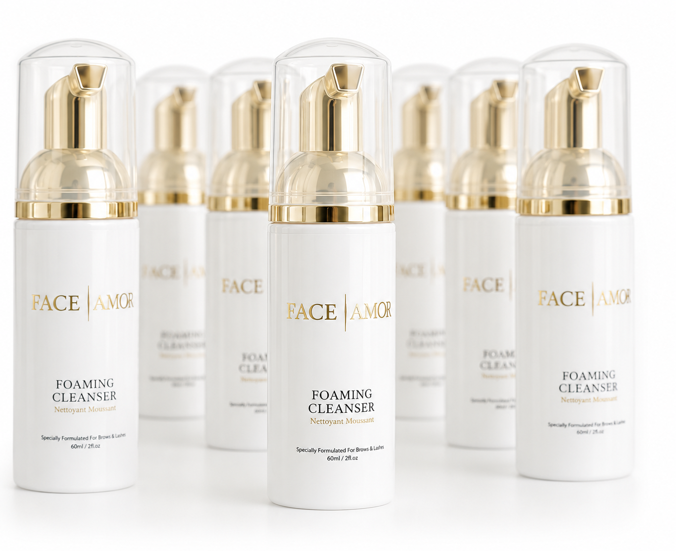 Lash & Brow Foam Cleanser – Gentle Cleanser for Lash Extensions & PMU