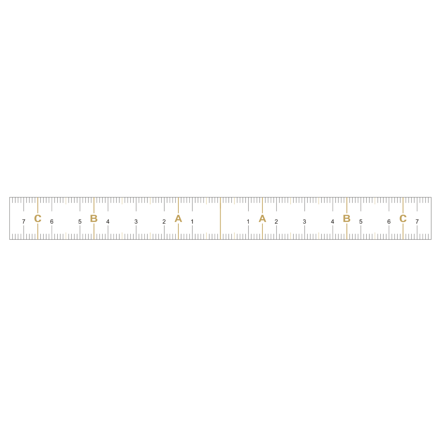 Straight Brow Sticker Ruler